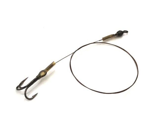 Leeda Pike Trace - Twin Treble Bait Rig - Size 6 trebles