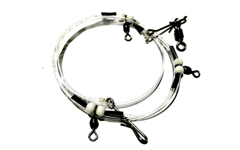 Three hook flapper rig for fishing for dabs